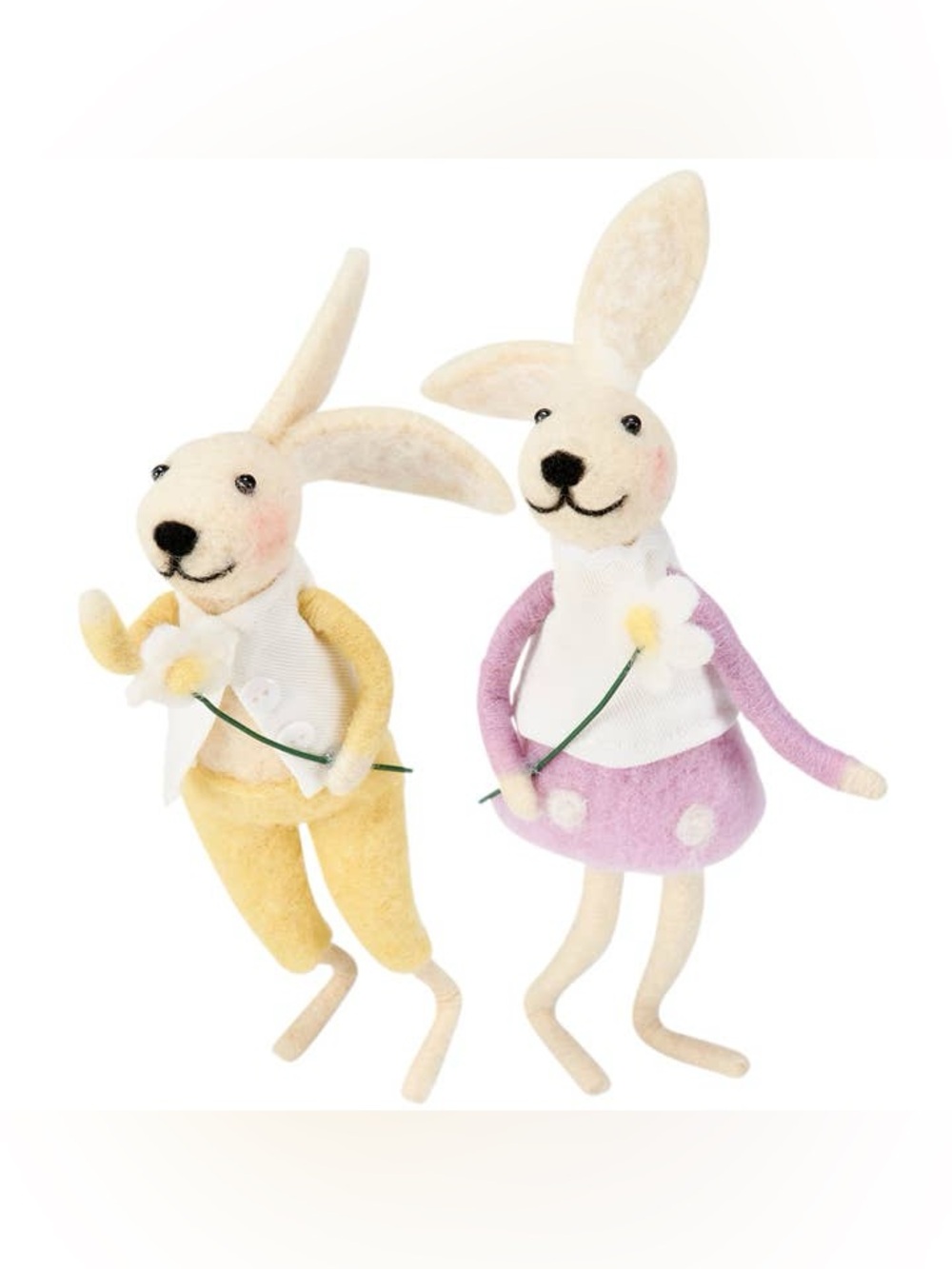Bunny Rabbit Couple Critter Set Primitives by Kathy
